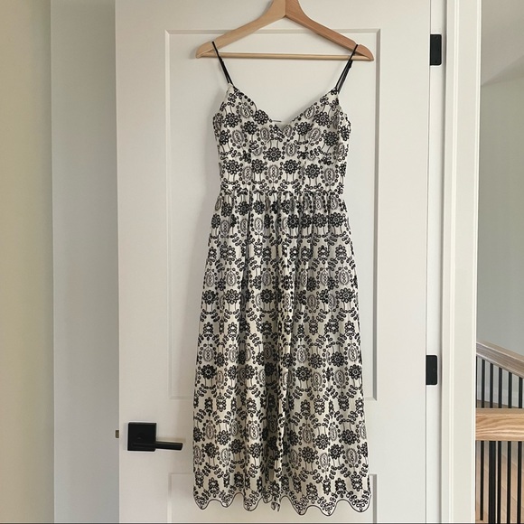 Dress with Eyelet Embroidery - Picture 1 of 9